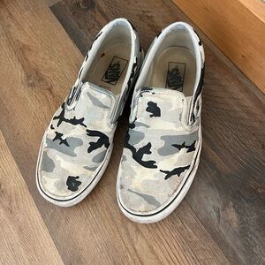 Camo slip on vans